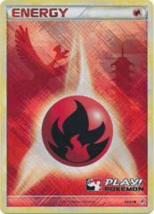 Fire Energy 89/95 Crosshatch Holo Promo - 2011 Play! Pokemon